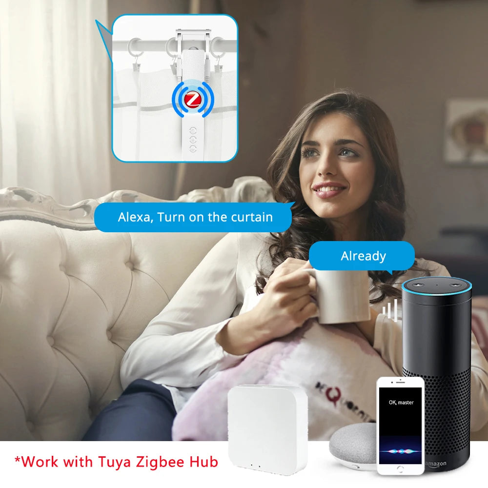 Zigbee Smart Curtain Driver Robot