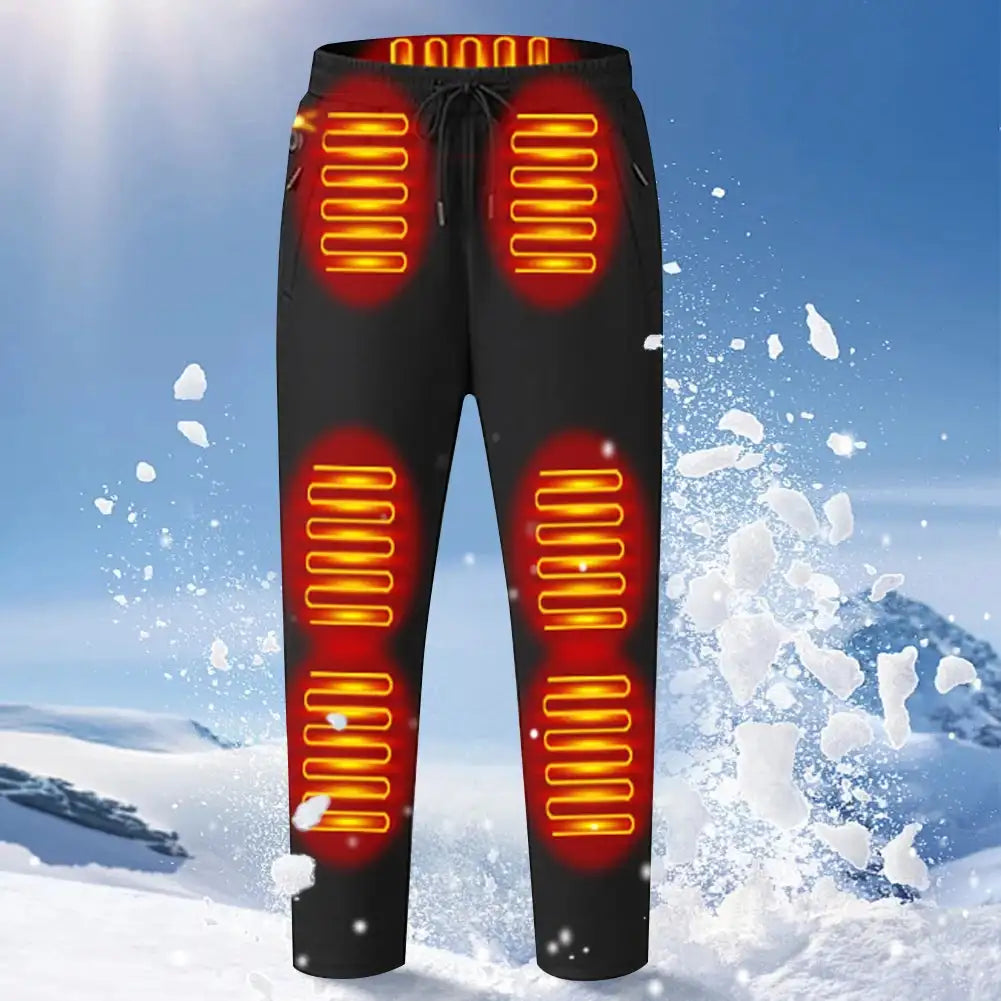 USB Heated Winter Hiking Pants Unisex Thermal Ski Wear