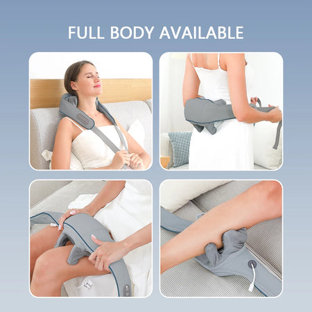 Foreverlily 26W Neck And Shoulder Massager &ndash; Powerful Wireless Kneading Comfort