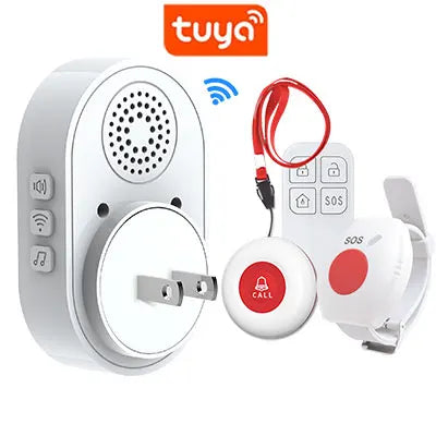 Topvico Smart WiFi Panic Button &ndash; Elderly SOS Alert 2SOS 1 US Hub 1Cl