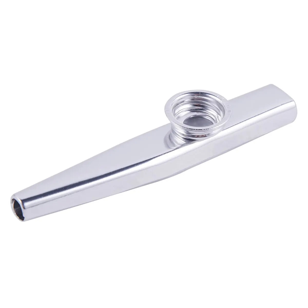 Kazoo Silver Aluminum Alloy Membrane Mouth &ndash; Easy to Play Silver