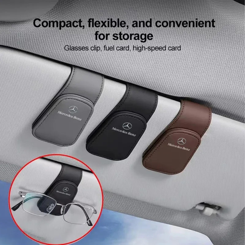 Car Sunglasses Holder Clip for Mercedes Benz AMG GLE GLC - Stylish Auto Eyewear Accessory