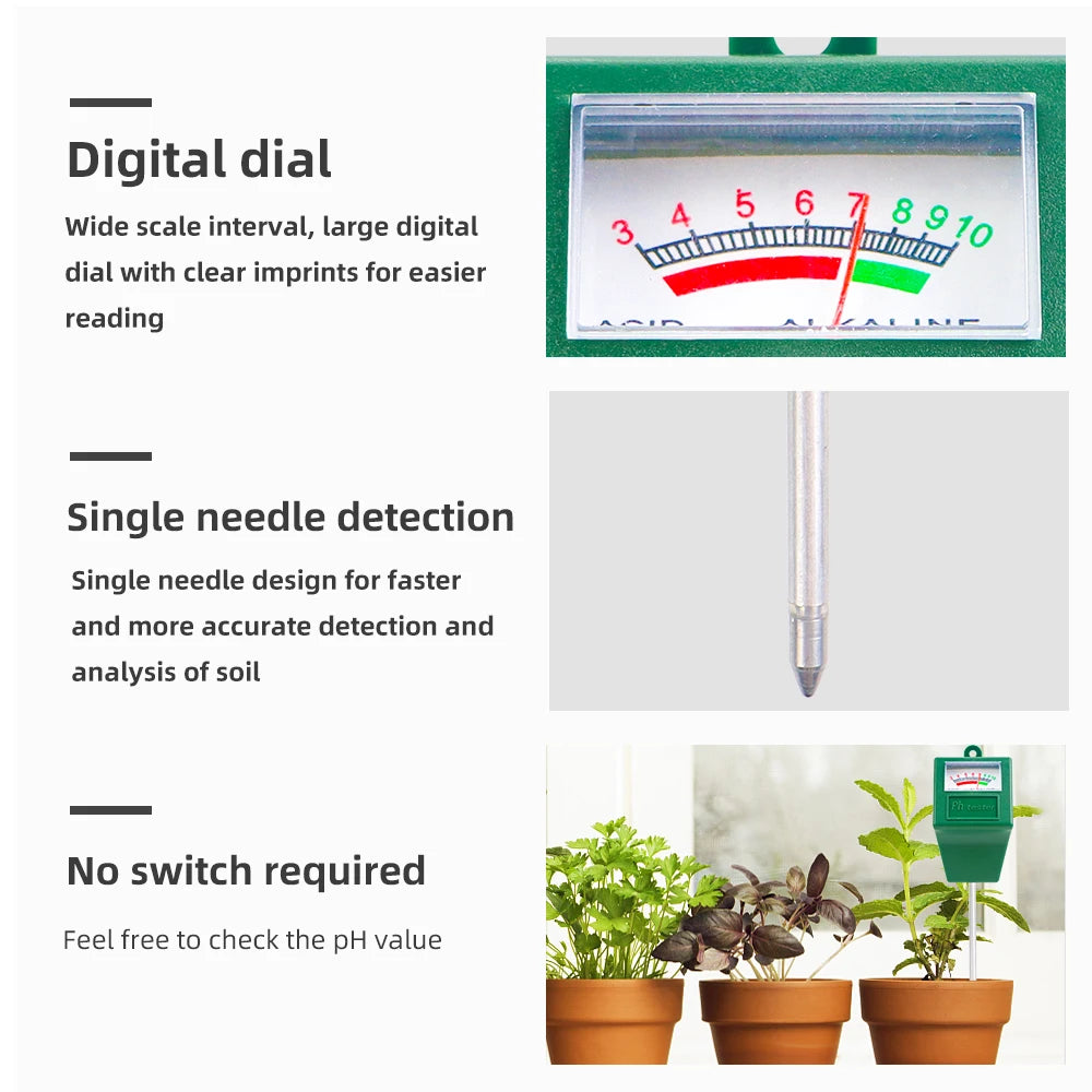 Soil PH Moisture Meter &ndash; Multi Function Hygrometer For Plants