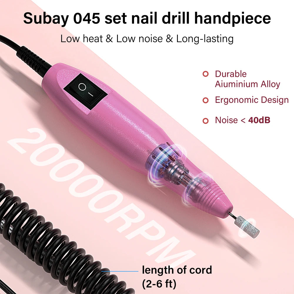 YIKOOLIN Electric Nail Drill Machine &ndash; High Speed 20000 RPM