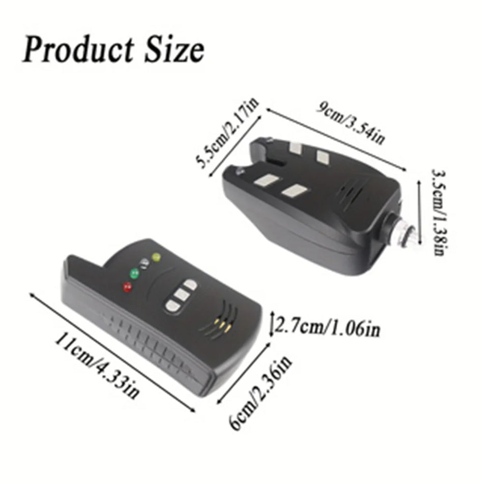 JSFUN1 Črn Brezžični Alarm za Ribolov na Karpine 4 Alarmi