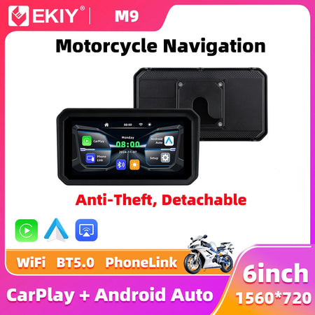 EKIY 6.0 Inch Portable Digital Motorcycle Dashboard &ndash; Waterproof GPS Navigation Display