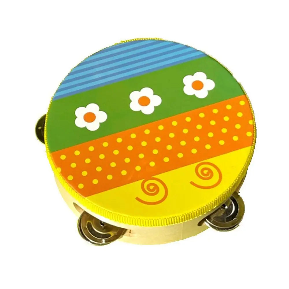 6 Inches Children Hand Drum - Cartoon Pattern Learning Toy Style 8