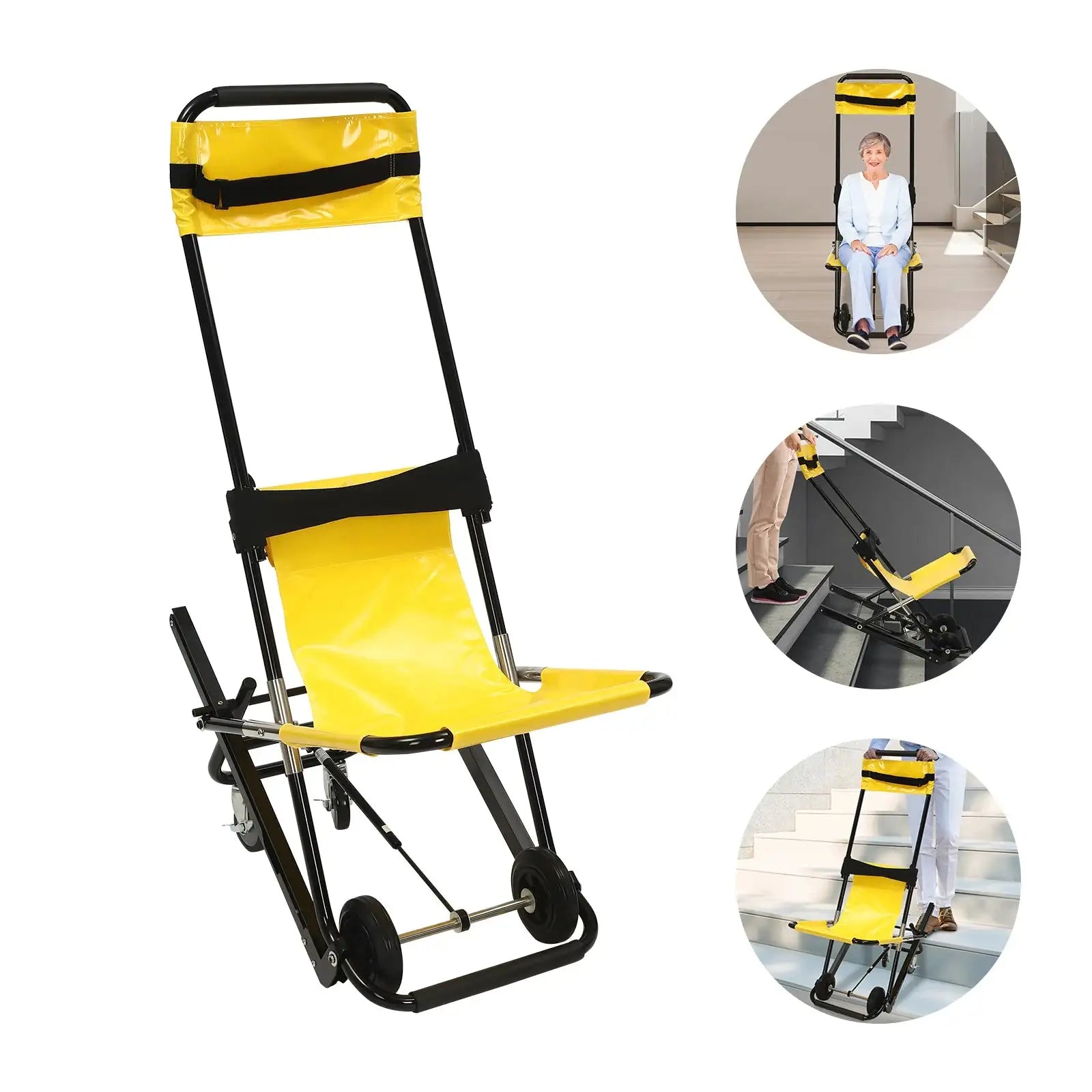 Folding Stair Chair &ndash; Lightweight Aluminum Transfer Chair