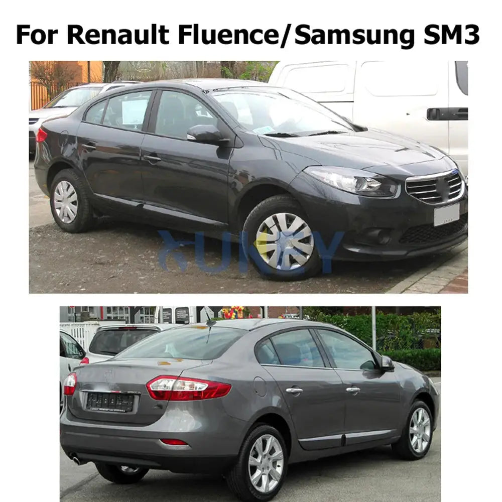 Set Molded Mud Flaps For Renault Fluence Samsung SM3 2008-on Mudflaps Splash Guards Mud Flap Mudguards Fender Front Rear by InterCyprus Trading Ltd