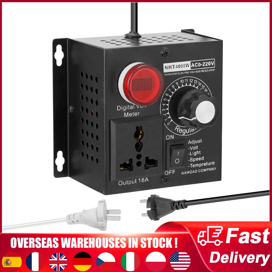 Controler de tensiune fără trepte compact de 4000W pentru AC 110 la 220V
