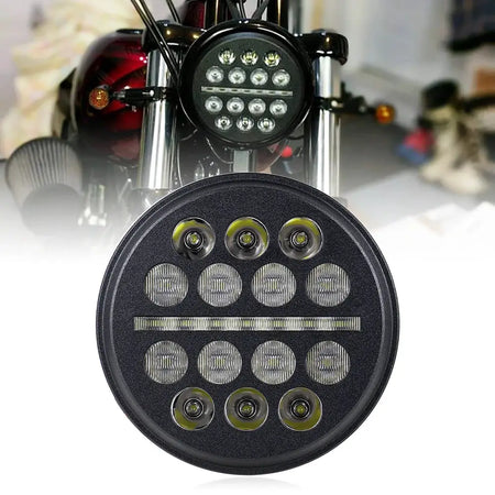5-3/4" 5.75 LED Headlight Hi/Low Beam DRL Light for Sportster XL 883 1200 Dyna by InterCyprus Trading Ltd