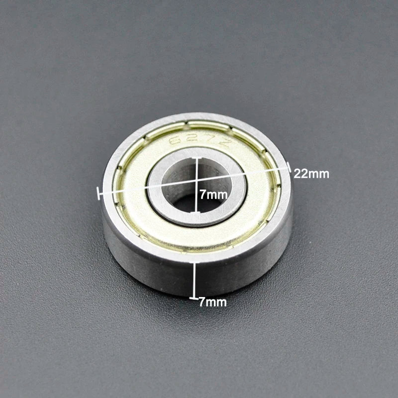 627ZZ 7x22x7mm Deep Groove Ball Bearing - Chrome Steel 627 ZZ / CHINA / 10Pcs