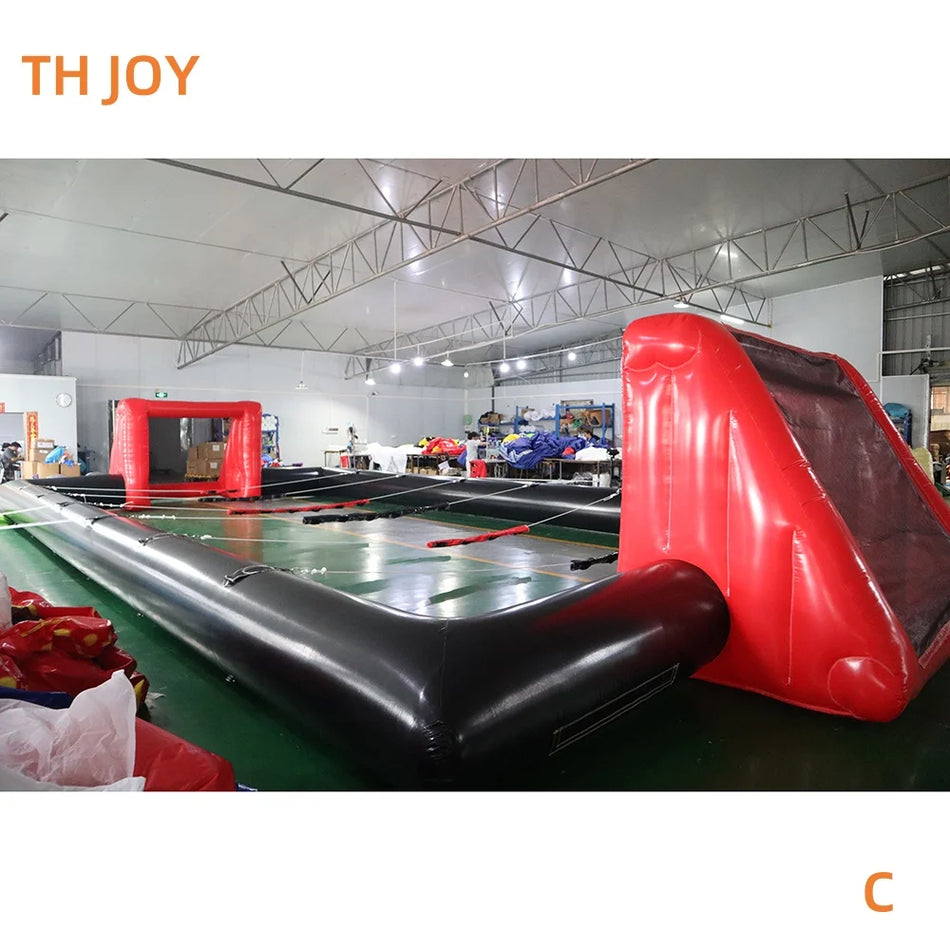 14x7μ PVC Υπαίθριο Φουσκωτό Παιχνίδι Ανθρώπινου Φουτσαλ