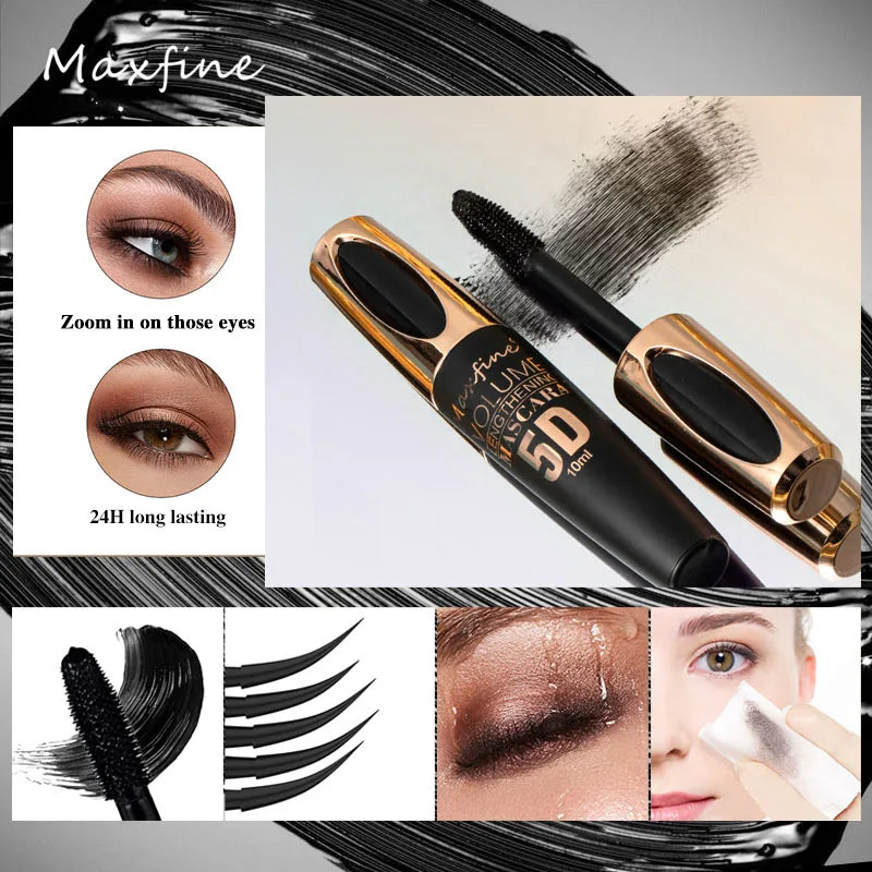 MAXFINE 5D Silk Mascara &ndash; Long Lasting Waterproof Volume