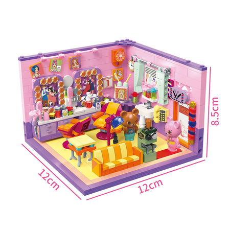 Street View Building Blocks &ndash; Creative Coffee Shop Assembly Set Hair salon