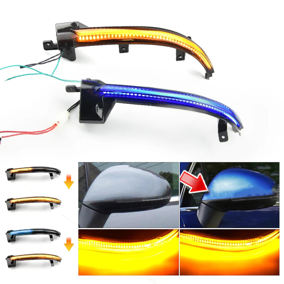 Lámparas de señal de giro LED secuenciales para Volkswagen Touareg Mk2 2010-2018