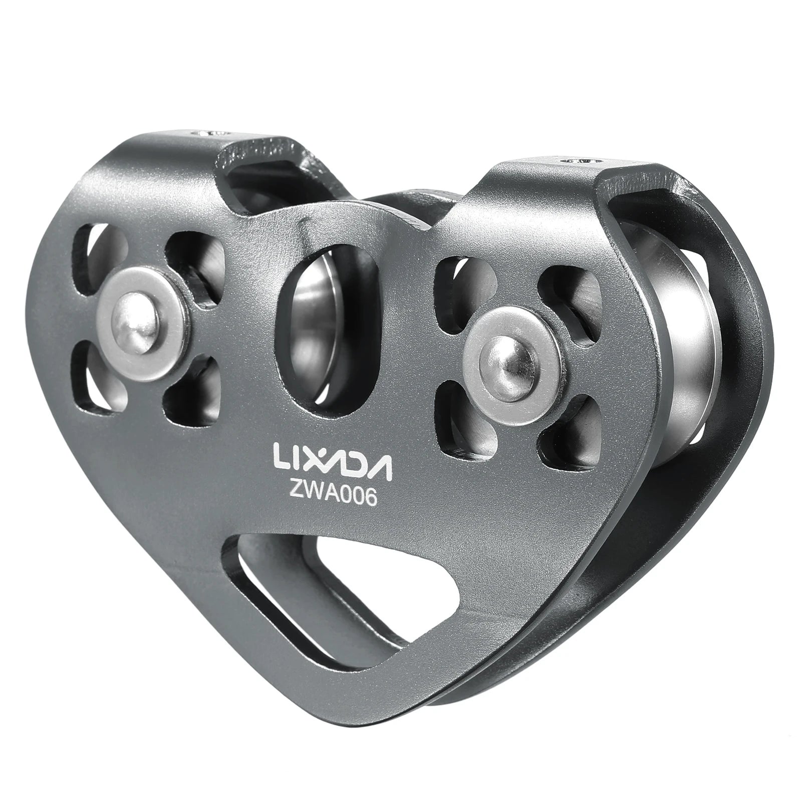 Lixada 30KN Climbing Pulley Aluminum Alloy - Fast Speed Grey