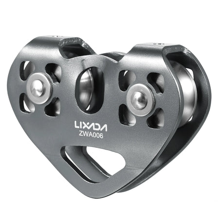 Lixada 30KN Climbing Pulley Aluminum Alloy - Fast Speed Grey