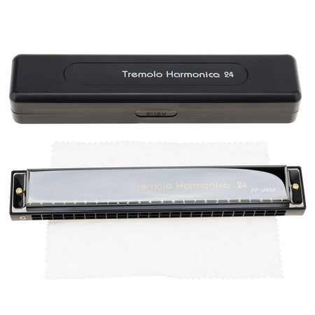 8K Titanium Tremolo Harmonica &ndash; Key C Tone Included