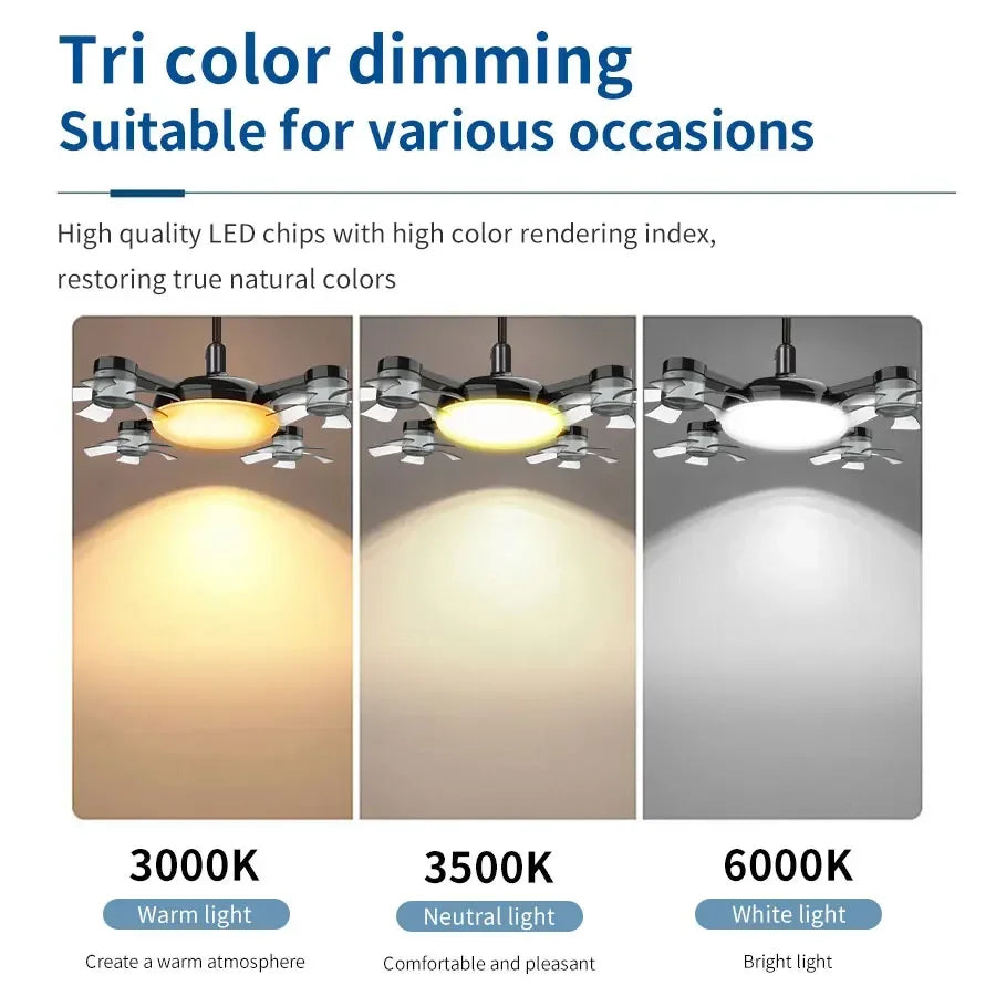 Drone Design 2-In-1 60W Ceiling Fan Light &ndash; Remote Control