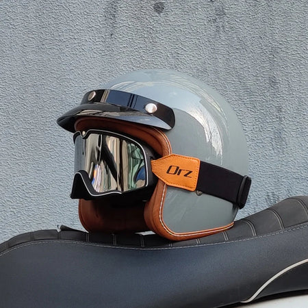 ORZ Open Face 3/4 Helmet Unisex &ndash; Lightweight DOT Certified