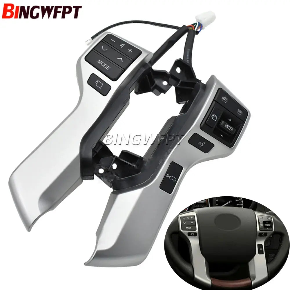 STEERING WHEEL CONTROL SWITCH MULTIFUNCTION Bluetooth Audio 84250-60180 84250-60160 For LAND CRUISER PRADO KDJ150L GRJ150L 10-13 by InterCyprus Trading Ltd