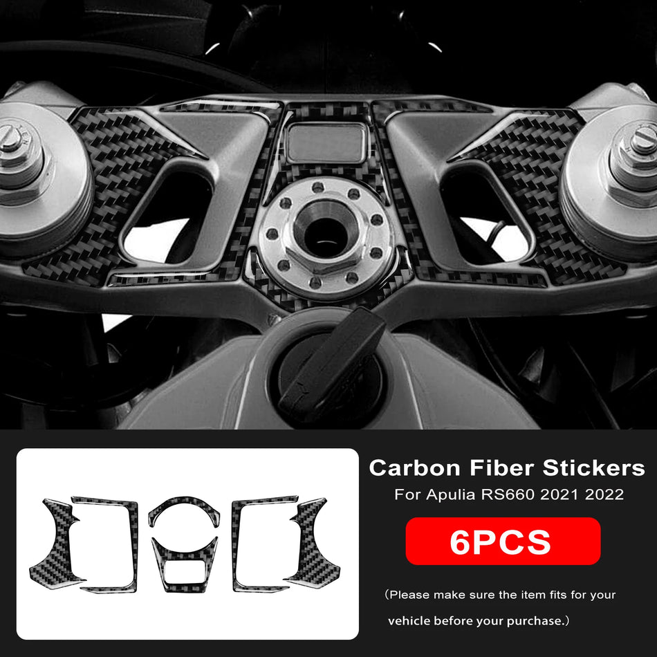 Protezione per Yoke della Forcella in TPU Morbido in Fibra di Carbonio per Aprilia RS660 2021 2022