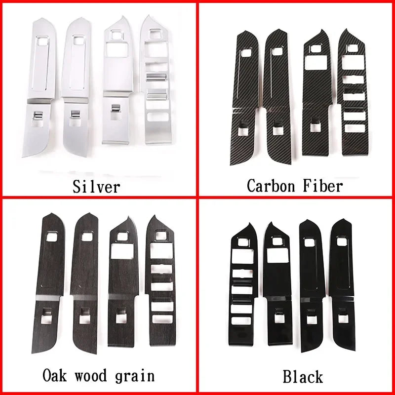 Autocolant cadru comutator ridicare geam Land Rover Defender Carbon