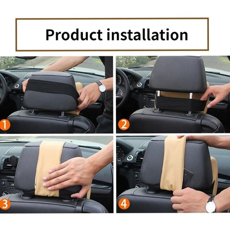 Car Seat Headrest 3D Memory Foam Pad - Ergonomic Support