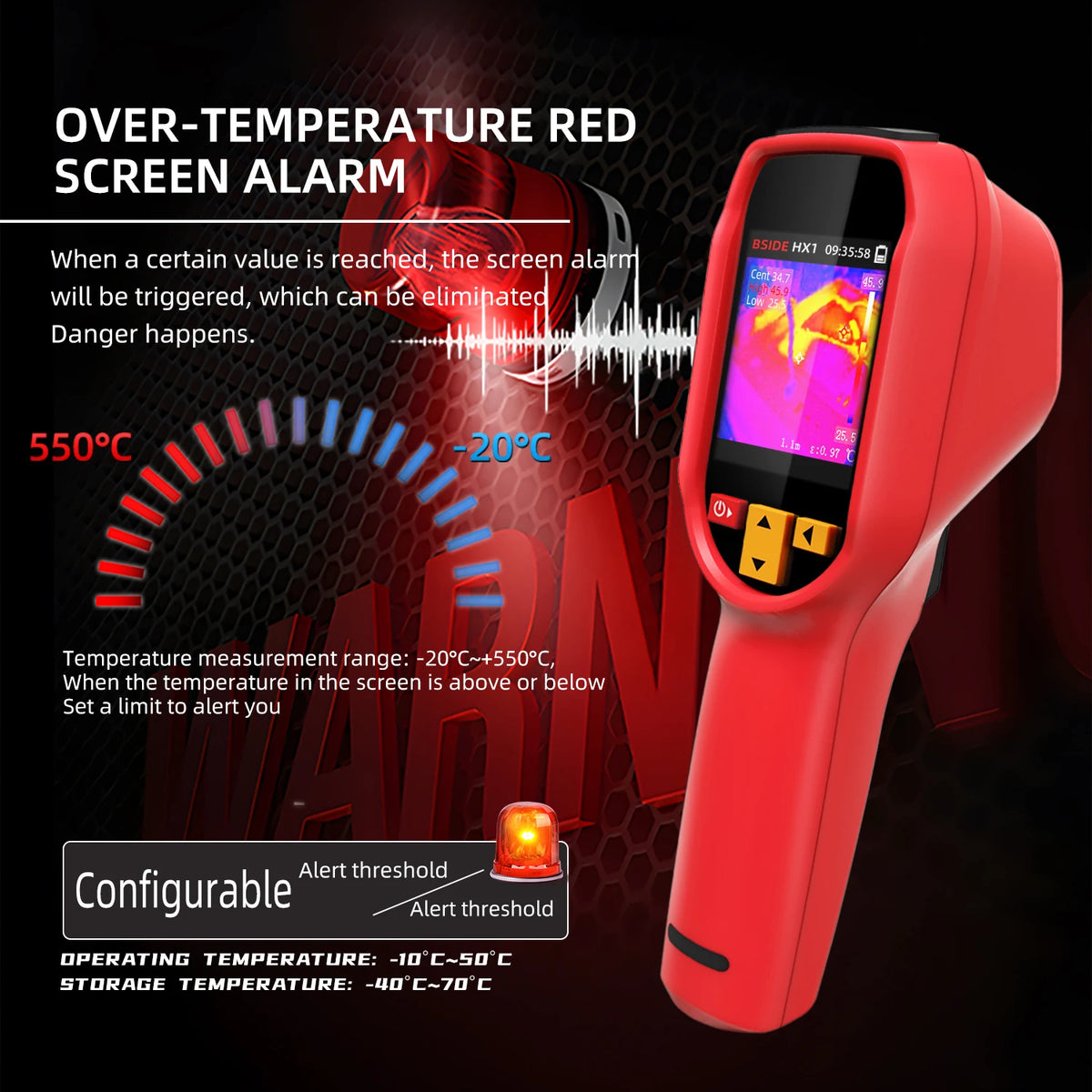 Advanced BSIDE Thermal Imaging Camera with 240x240 Infrared Resolution and 320x240 TFT Display