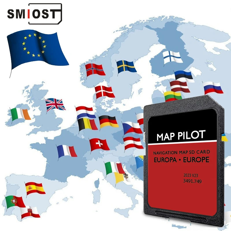 8GB SD Card Europe Map For Mercedes Becker &ndash; 2023 GPS CHINA / for Becker (Code509)