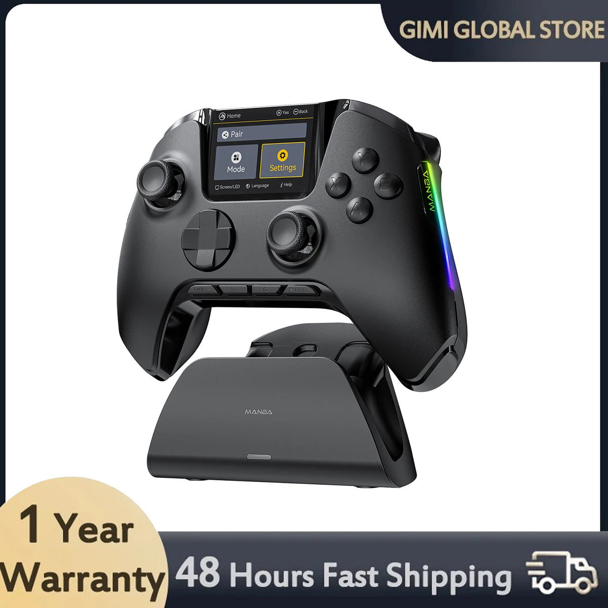 Manbaone 50 Smart Wireless Bluetooth Gamepad for PC &amp; Nintendo
