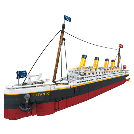 Titanic Large Scale Model Building Block Set &ndash; Hard Build WHITE / nobox