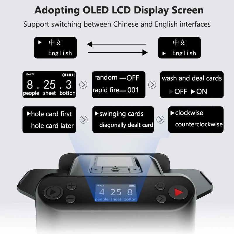 5200mAh 2-In-1 Automatic Card Dealing Shuffler &ndash; AI Shuffle