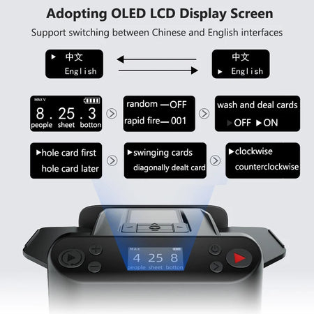 5200mAh 2-In-1 Automatic Card Dealing Shuffler &ndash; AI Shuffle