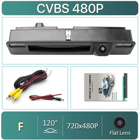 170 Degree Night Vision Dynamic Trajectory Reverse Line AHD 1080P Car Rear View Trunk Hand Camera For Ford Focus 2015~2017 by InterCyprus Trading Ltd
