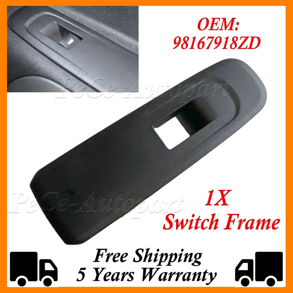 Afwerkingsframe voor de ruitbedieningsschakelaar voor Peugeot Partner Rifter Mk4 98167918ZD
