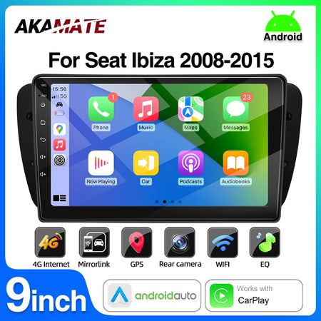 Android Car Radio Seat Ibiza MK4 6J 08-15 - 9Inch CarPlay