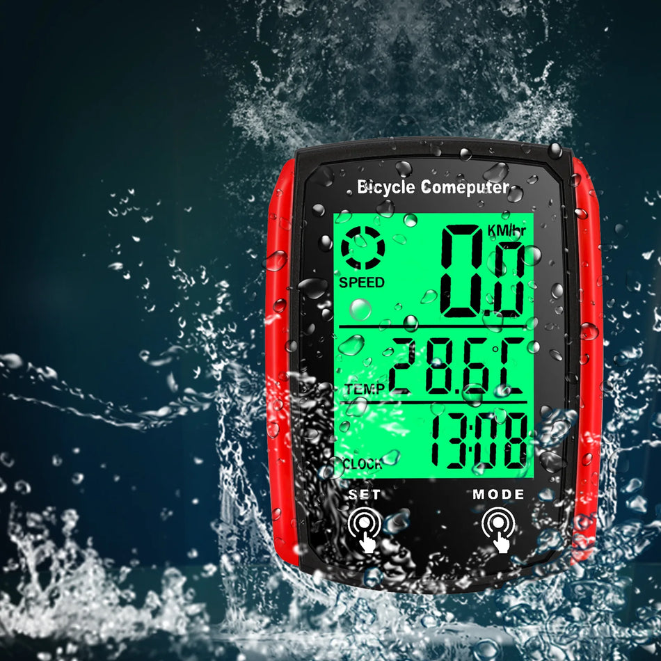 Bicycle Computer LCD Digital Wired Speedometer With Backlight