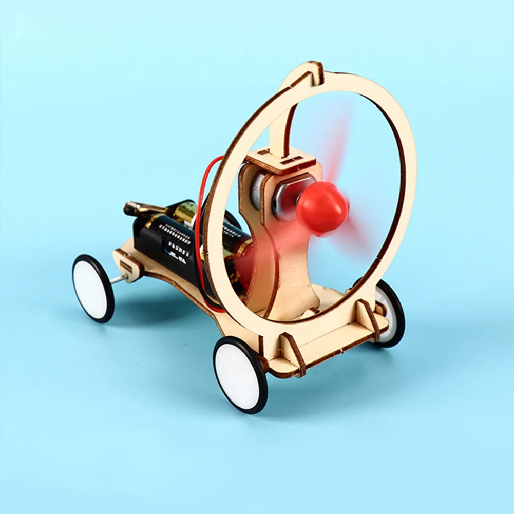 DIY Electric Wind Car Toys Kids Students Physical Science Experiments ...
