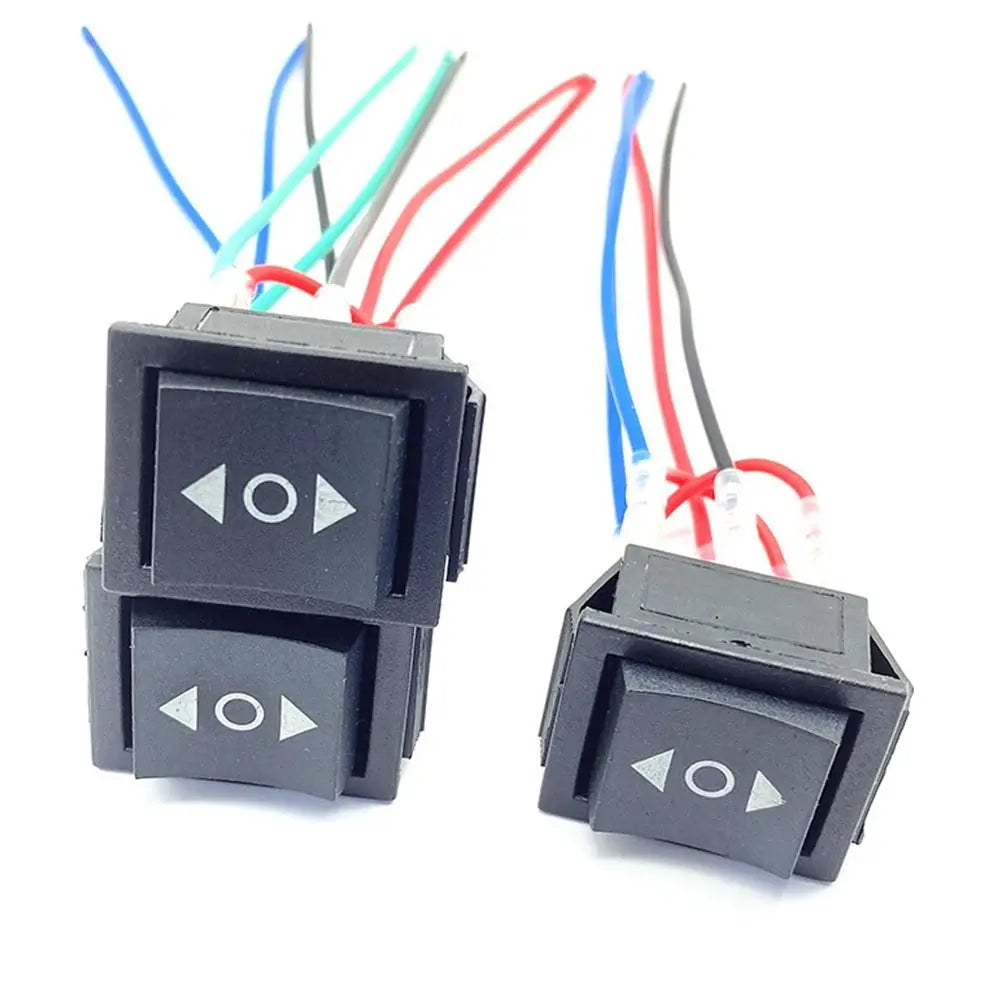 Wired 20A 12V DC Motor Polarity Reversing Rocker Switch &ndash; Seamless Control for DC Motors