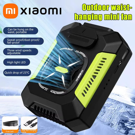 Xiaomi USB Mobile Waist Fan &ndash; 5000mAh High Wind Cooling