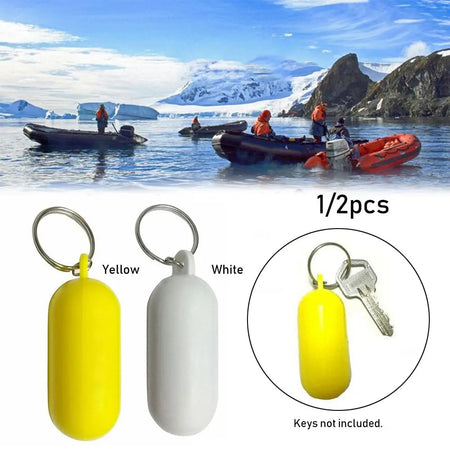 1/2pcs Kayak Floating Keyring Fender Buoyant Key Ring Marine Sailing Boat Float Canal Keychain Water Sports Accessories