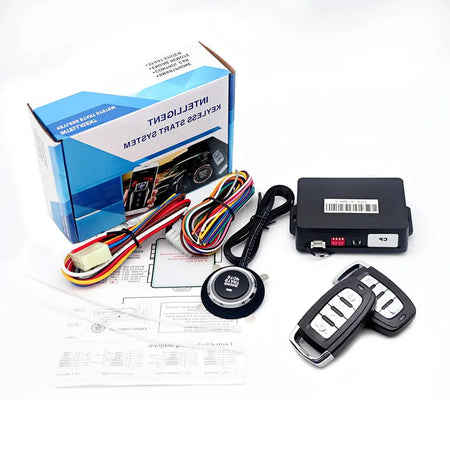 Kirbin Remote Start Engine Ignition Autostart Kit Universal Car Alarm Keyless Entry One Button Start Stop System Car Accessories by InterCyprus Trading Ltd