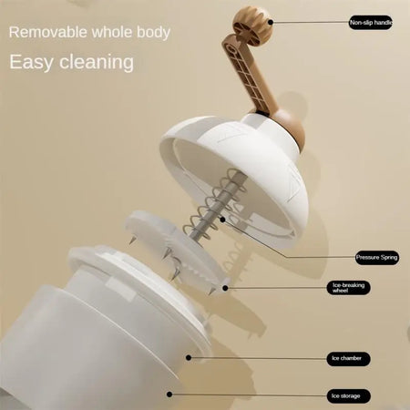 Aleekit Manual Ice Crusher &ndash; Effortless Hand-Cranked Ice Breaking