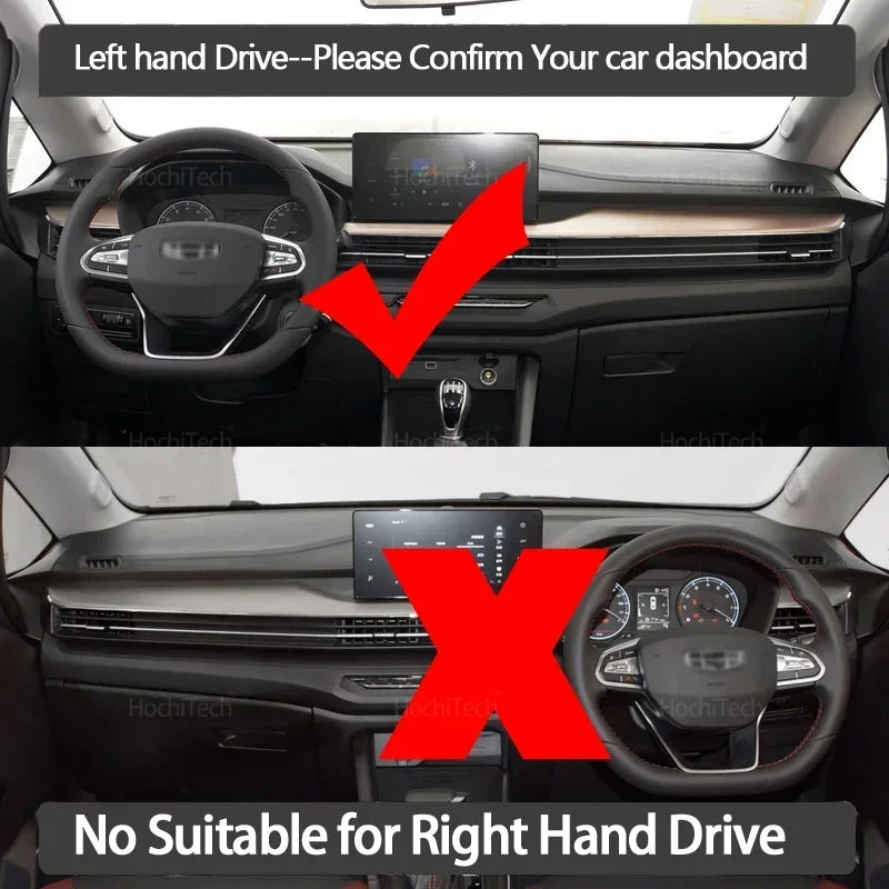 Liukumaton kojelaudankansi Geely Yuanjing X3 GX3 Pro BAC Vaahtera