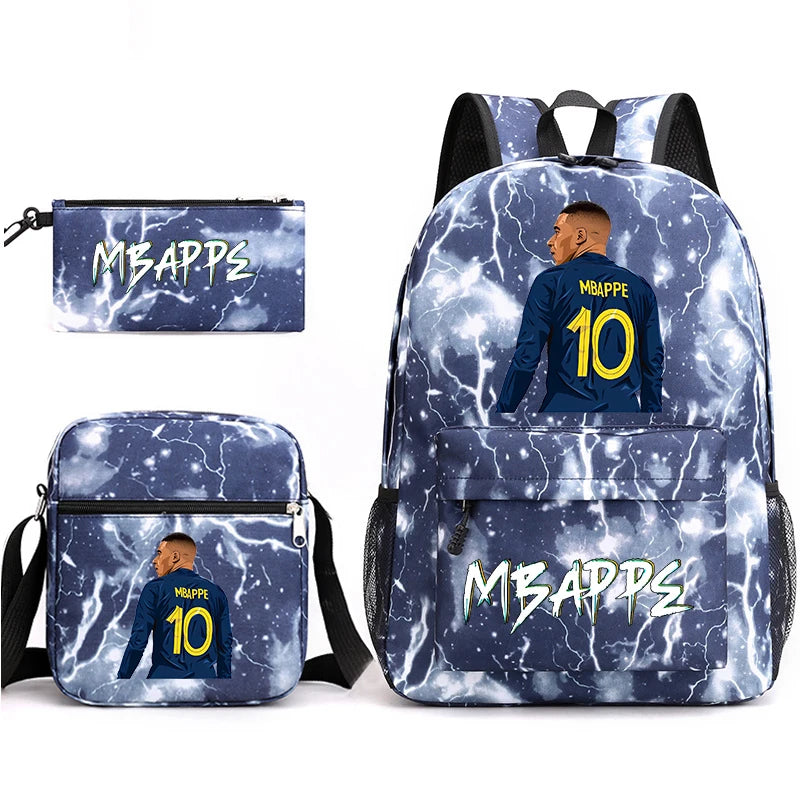 print student backpack set children's school bag shoulder bag pencil case 3-piece set 3