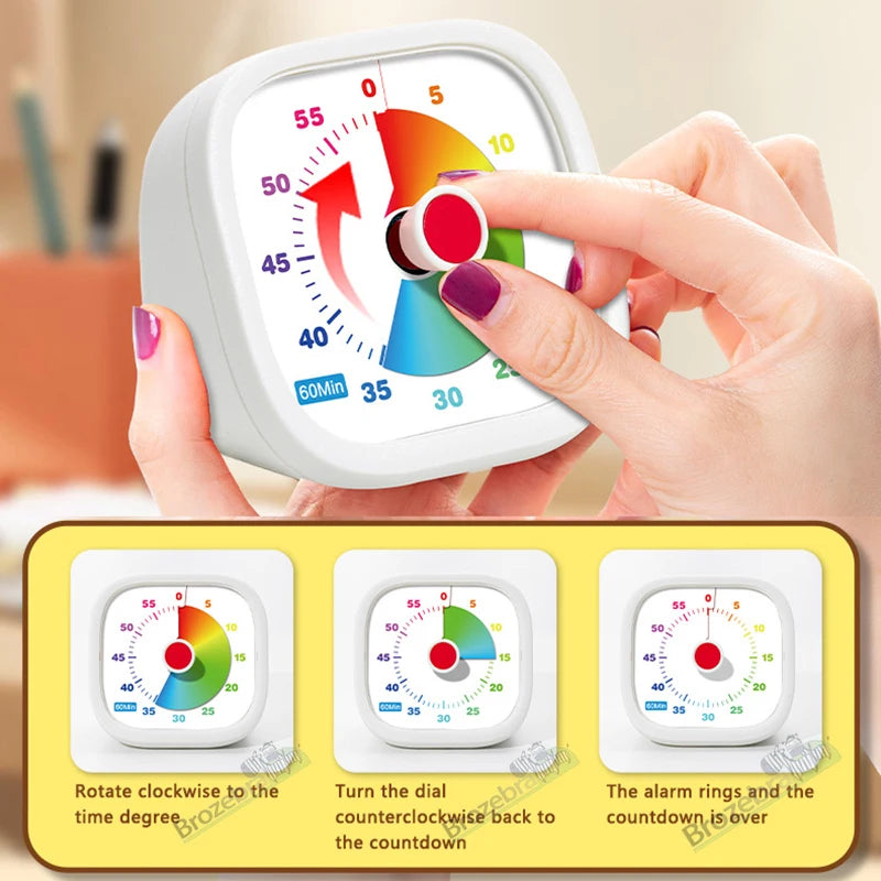 Classroom Visual Timer for Kids | Educational Countdown Tool | Silent 60-Minute Desk Timer