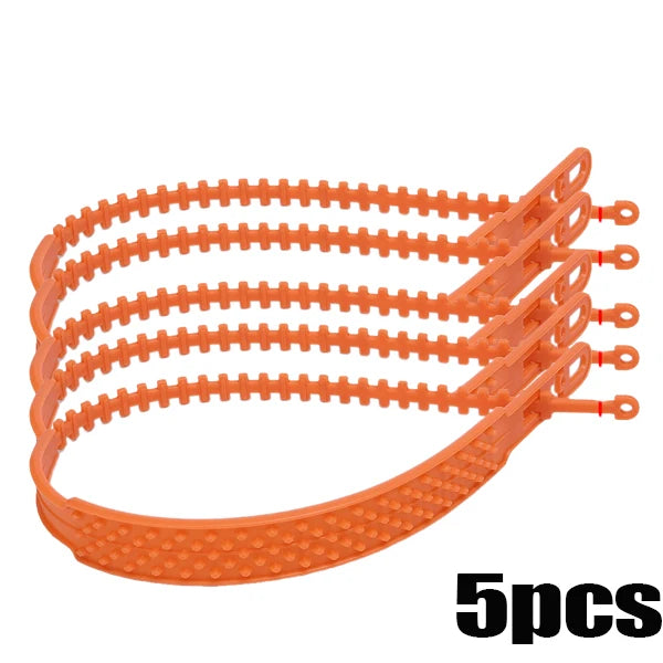 New Car Tire Chains &ndash; Durable Anti Skid Snow Traction orange-5pcs