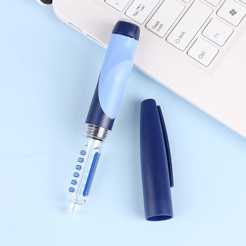 Portable Classics Lilly Lancing Pen - Insulin Injection Aid Blue